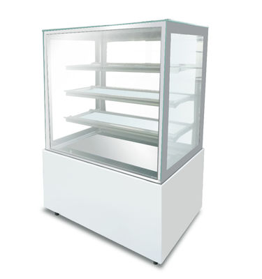 Glass Door Vertical Marble Cake Display Freezer