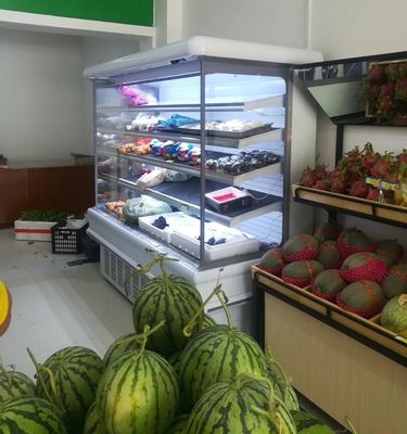 Supermarket 4 Layers Vertical Open Display Chiller